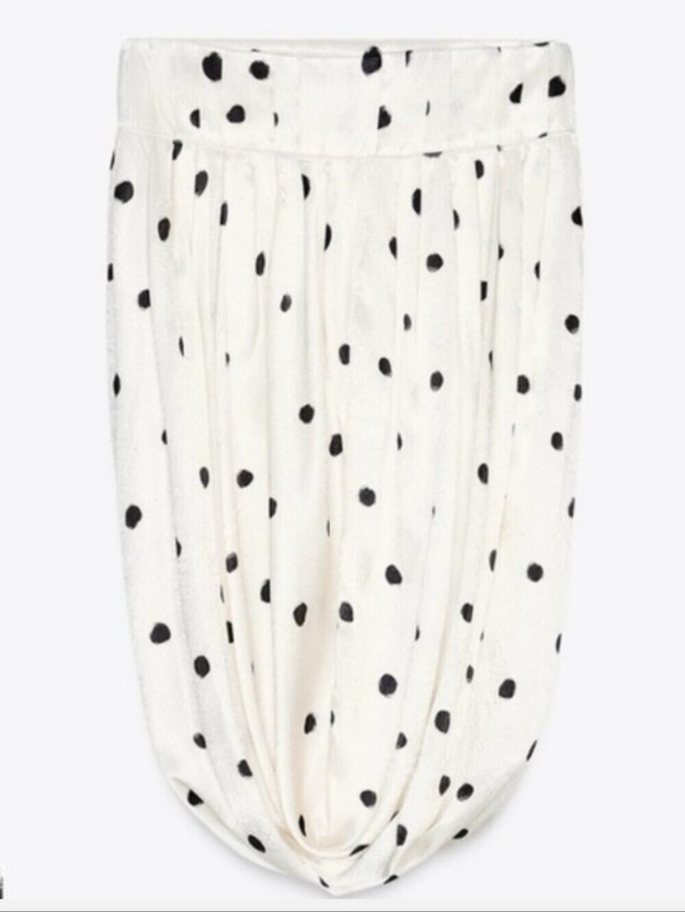 New Zara ZW Collection Polka Dot Midi Balloon Skirt/Strapless Top Blouse XS NWT - Picture 9 of 11